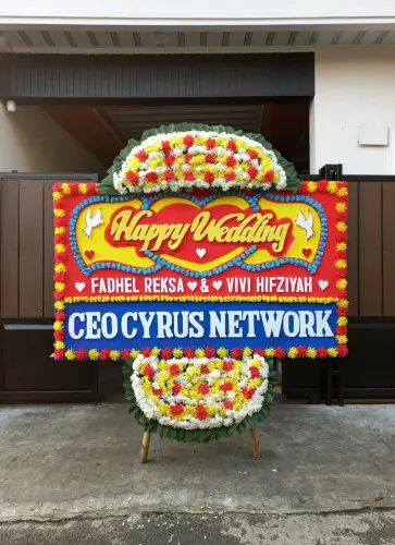 Papan Bunga Pernikahan demak